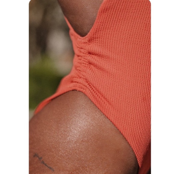 Toluca Swim Venus Midi One Piece - Spice Hybrid Rib - Picture 3 of 6